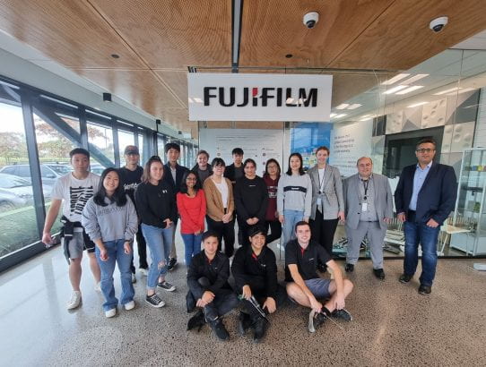 Class visits Fuji Film